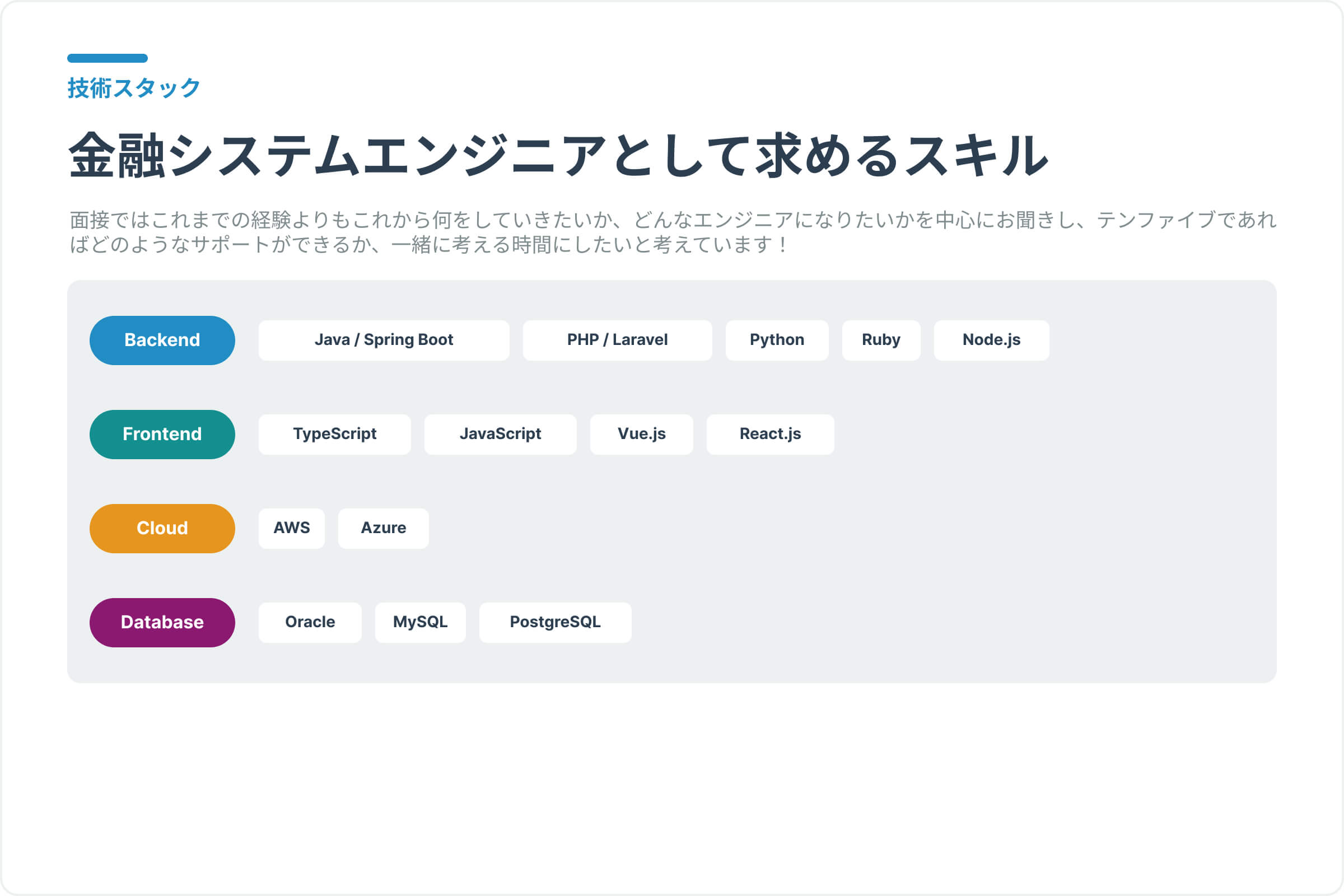 技術スタック_システムエンジニア